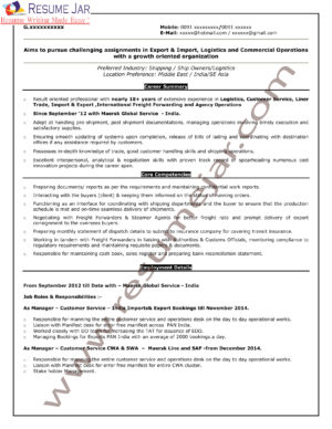 Entry Level Silver Package -- Textual Resume
